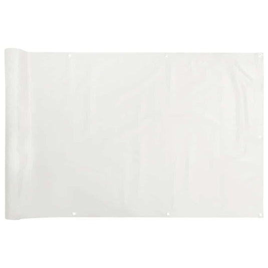 Vidaxl balkonscherm 500x75 cm pvc wit