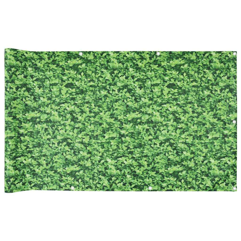 Afbeelding laden in galerijviewer, Vidaxl balkonscherm plantpatroon 700x75 cm pvc groen
