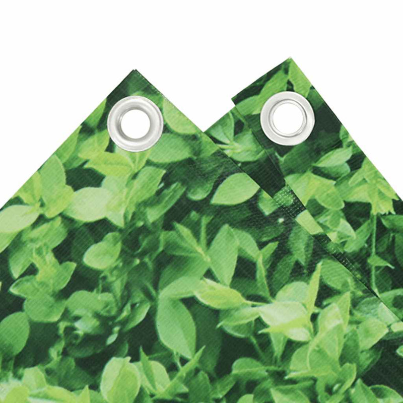 Afbeelding laden in galerijviewer, Vidaxl balkonscherm plantpatroon 700x75 cm pvc groen

