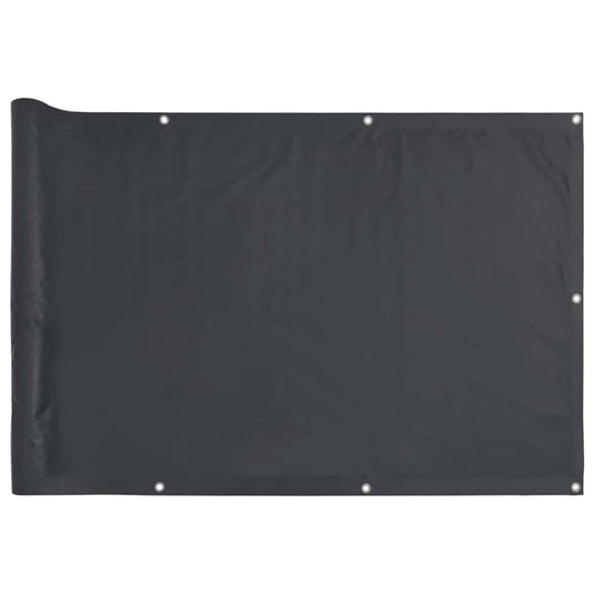 Vidaxl balkonscherm 600x90 cm pvc antracietkleurig