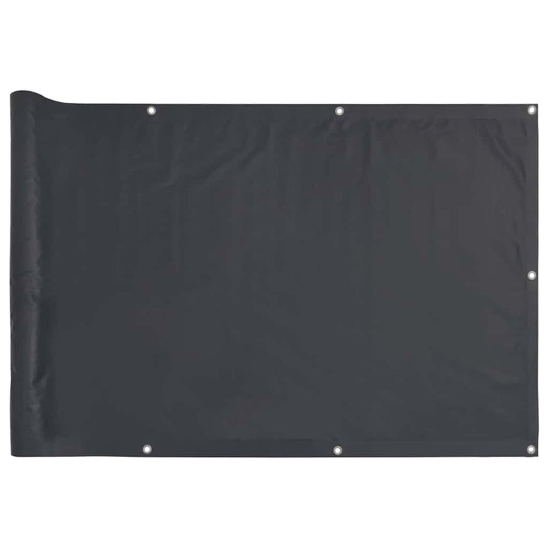 Afbeelding laden in galerijviewer, Vidaxl balkonscherm 600x90 cm pvc antracietkleurig
