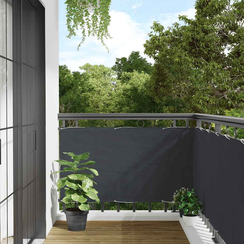 Afbeelding laden in galerijviewer, Vidaxl balkonscherm 700x90 cm pvc antracietkleurig
