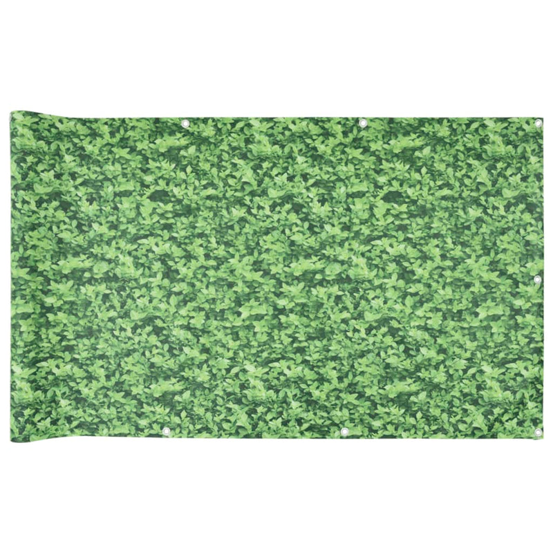 Afbeelding laden in galerijviewer, VidaXL Balkonscherm plantpatroon 800x90 cm PVC groen
