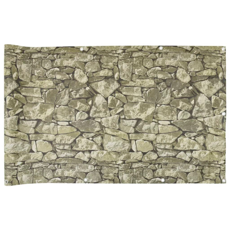 Afbeelding laden in galerijviewer, Vidaxl balkonscherm steenpatroon 300x90 cm pvc
