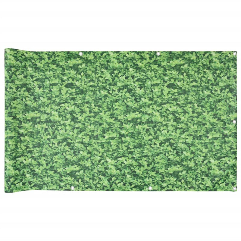 Afbeelding laden in galerijviewer, Vidaxl balkonscherm plantpatroon 800x120 cm pvc groen
