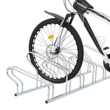 Vidaxl fietsenstandaard voor 6 fietsen vrijstaand gegalvaniseerd staal