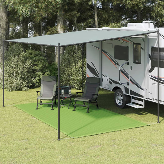 Vidaxl tenttapijt 250x450 cm hdpe lichtgroen