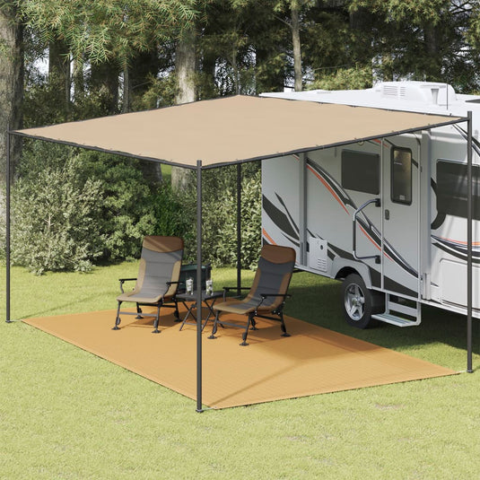 Vidaxl tenttapijt 300x600 cm hdpe zandkleurig