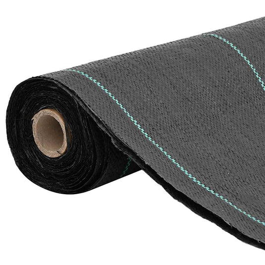 Vidaxl onkruidmembraan zwart 1,5x100 m pp