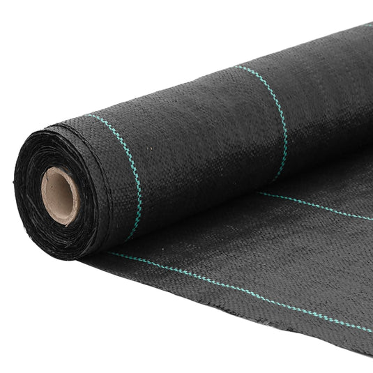 Vidaxl onkruidmembraan zwart 1,5x50 m pp
