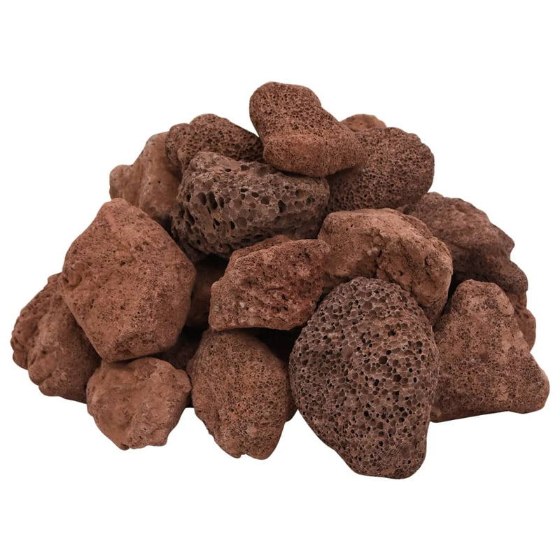 Afbeelding laden in galerijviewer, Vidaxl lavastenen 25 kg 5-8 cm rood
