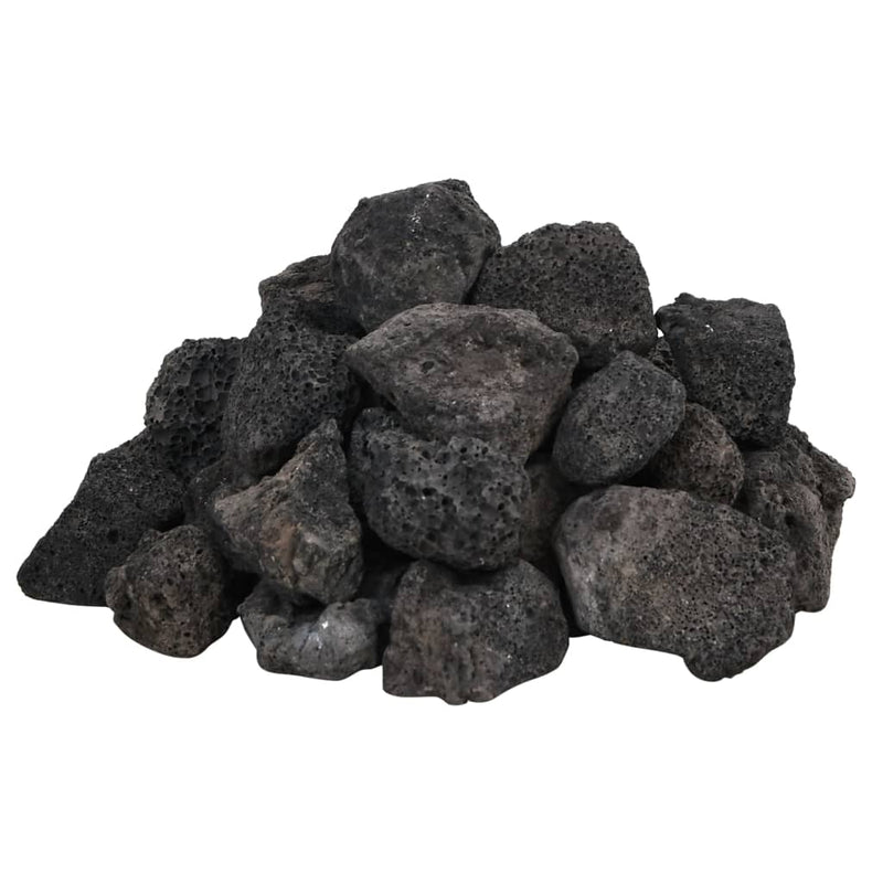 Afbeelding laden in galerijviewer, Vidaxl lavastenen 10 kg 3-5 cm zwart
