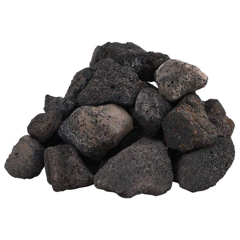 Afbeelding laden in galerijviewer, Vidaxl lavastenen 10 kg 5-8 cm zwart
