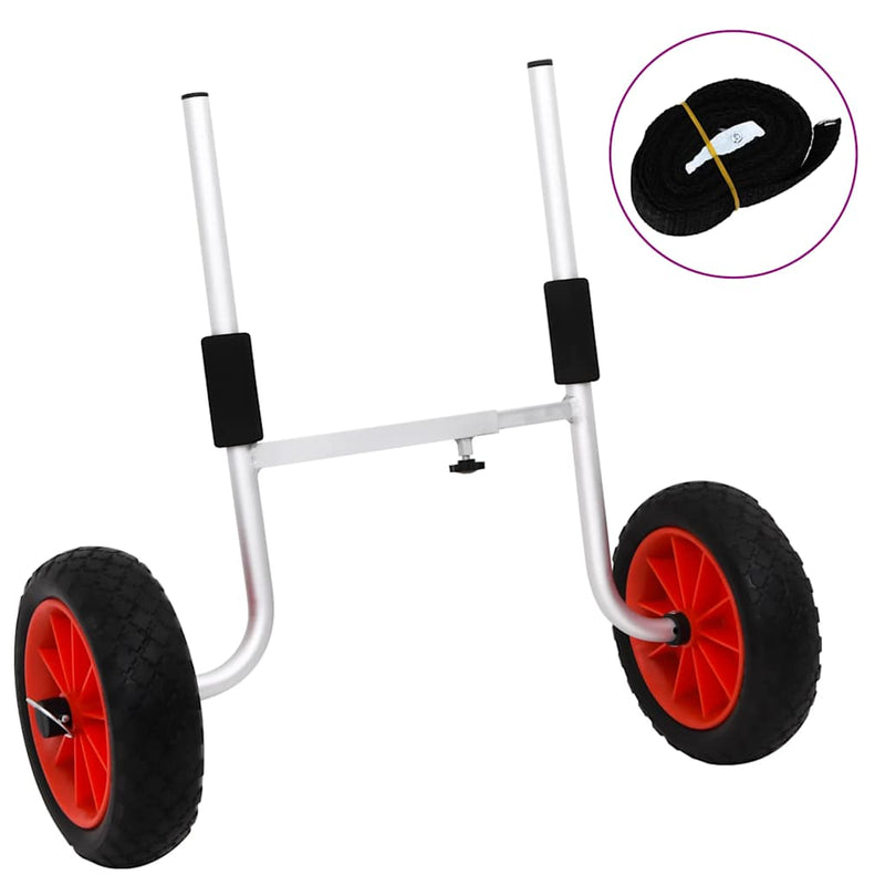 Afbeelding laden in galerijviewer, Vidaxl kajaktrolley 90 kg aluminium
