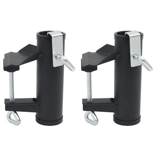 Vidaxl parasolklemmen voor balkon 2 st 25-38 mm staal