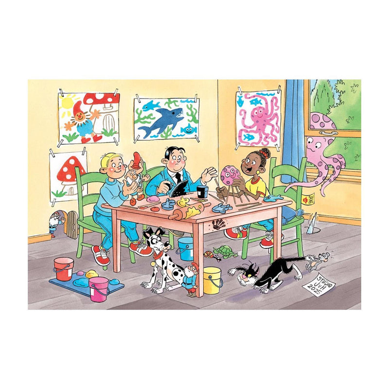 Afbeelding laden in galerijviewer, Jumbo jan van haasteren junior puzzel 20 creatief met klei 150 stukjes
