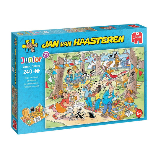 Jumbo jan van haasteren junior puzzel 21 de vrijmarkt 240 stukjes