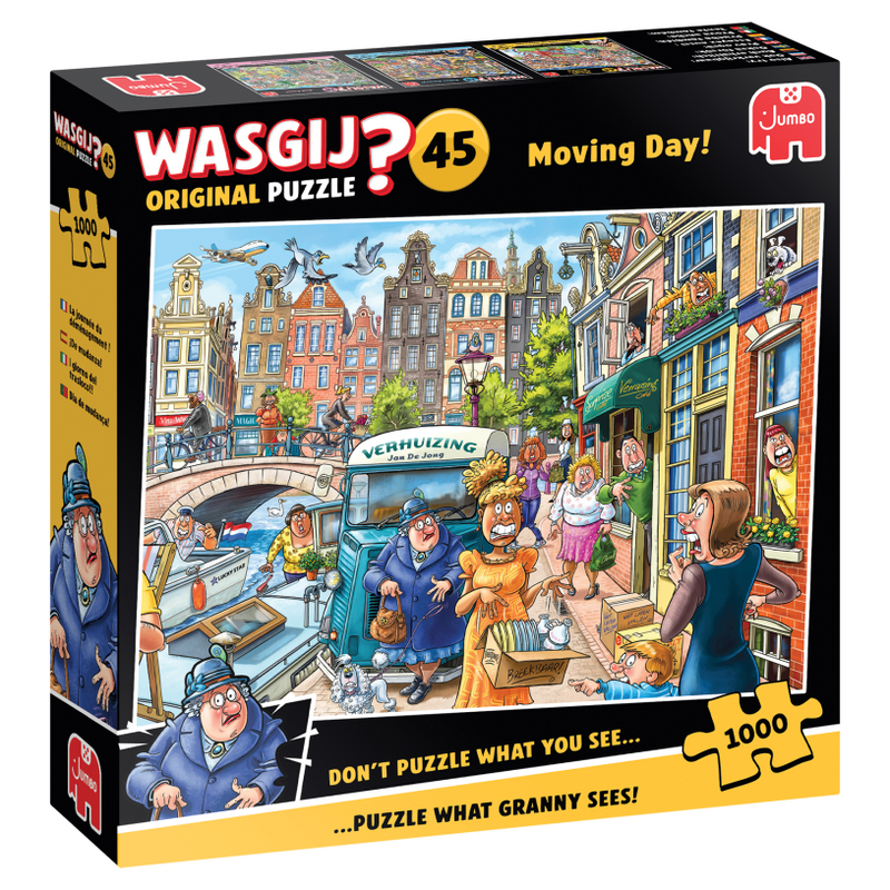 Afbeelding laden in galerijviewer, Jumbo wasgij original 45 - verhuisdag! - 1000 stukjes puzzel - legpuzzel
