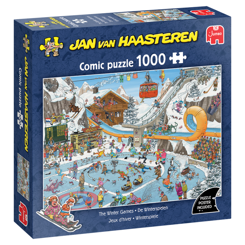 Afbeelding laden in galerijviewer, Jumbo jan van haasteren legpuzzel - winterspelen, 1000st.
