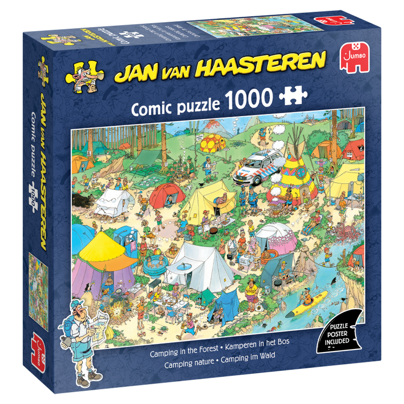 Afbeelding laden in galerijviewer, Jumbo puzzel 1000 st. jvh - kamperen in het bos
