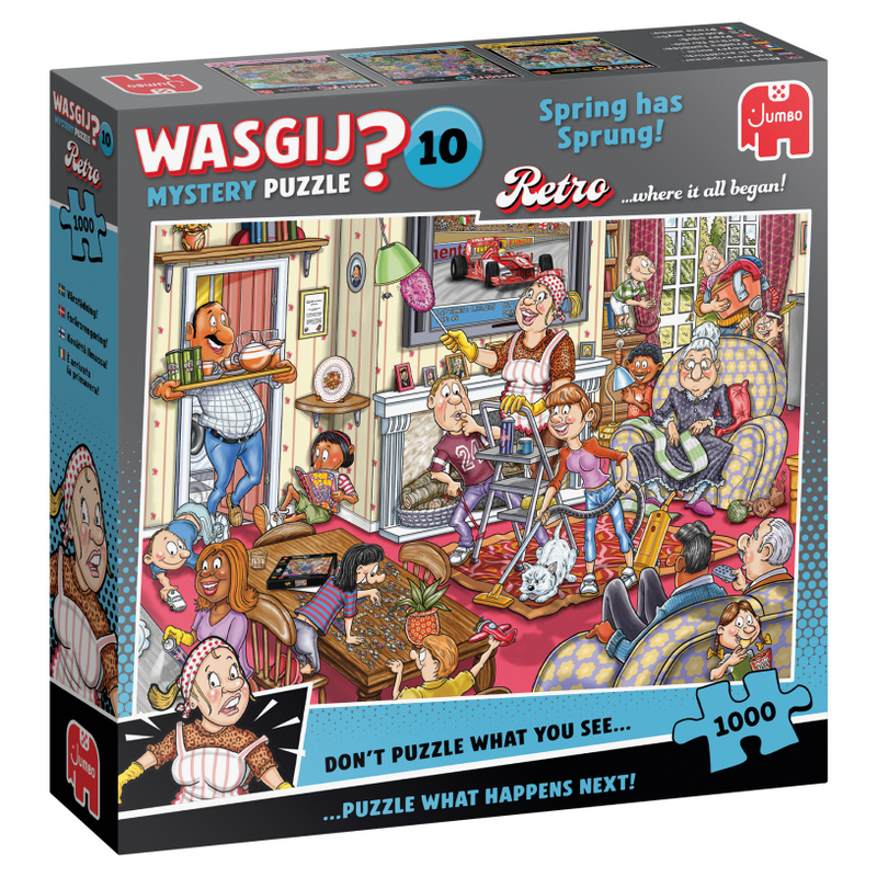 Afbeelding laden in galerijviewer, Jumbo wasgij retro mystery 10 - de voorjaars-schoonmaak! - 1000st.
