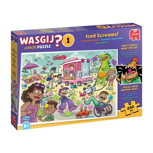 Jumbo wasgij junior - ijskoude kreten! - 240 stukjes - legpuzzel voor kinderen