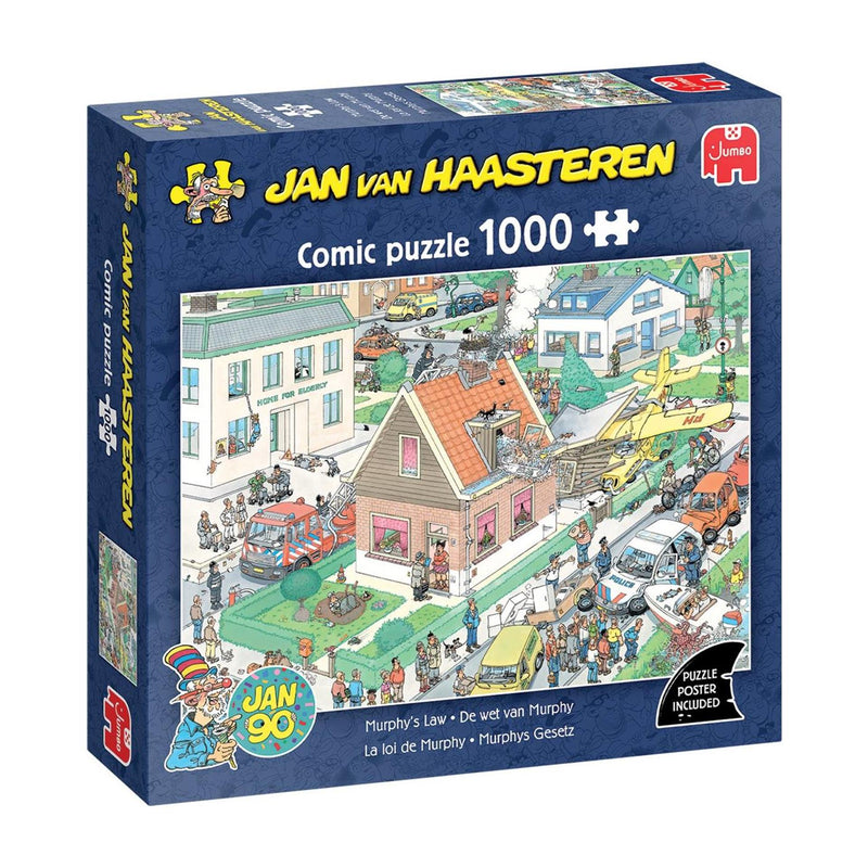Afbeelding laden in galerijviewer, Jumbo jan van haasteren puzzel de wet van murphy 1000 stukjes
