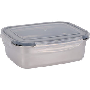 Excellent houseware voorraaddoos 750 ml rvs grijs