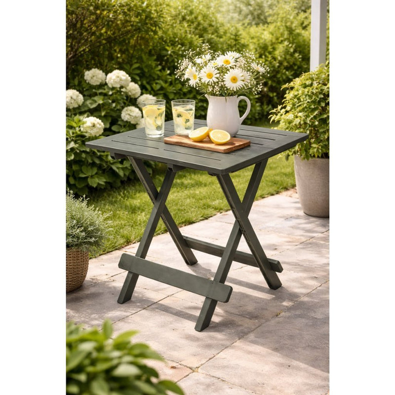 Afbeelding laden in galerijviewer, Pro garden campingtafel 50x43x43 saliegroen kunststof
