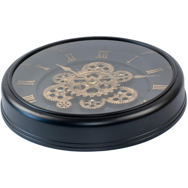 Afbeelding laden in galerijviewer, Excellent houseware analoge wandklok 40 cm goud zwart
