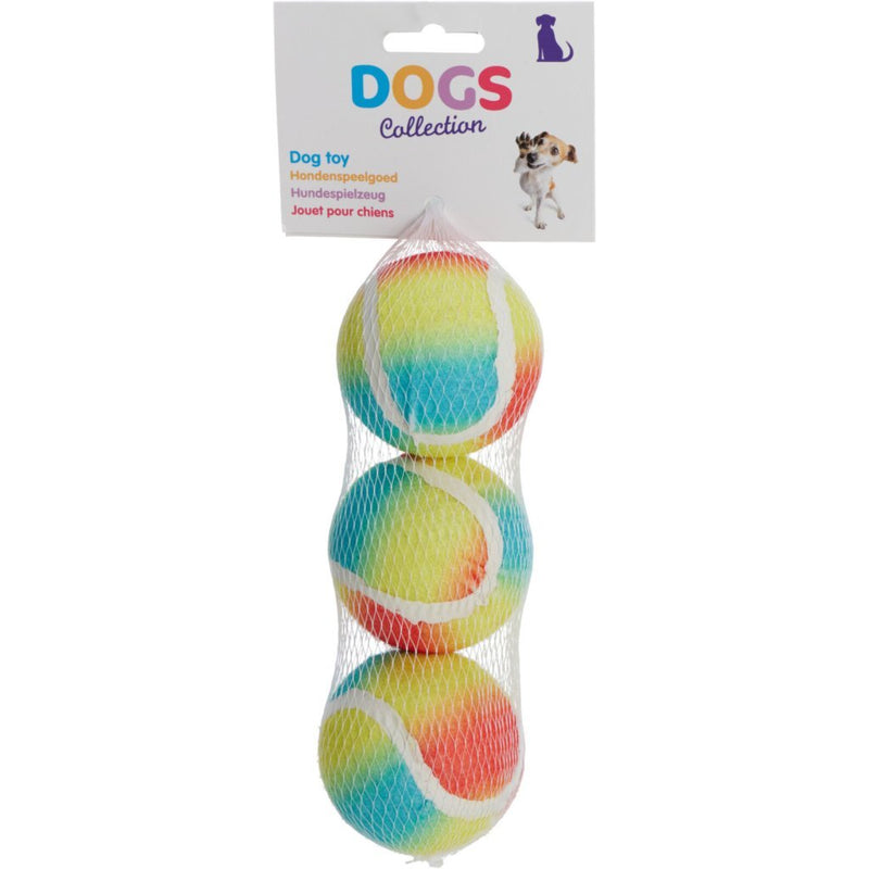 Afbeelding laden in galerijviewer, Overige merken dogs collection regenboog tennisballen 3 stuks

