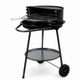 Bbq collection houtskoolbarbecue grill style met wielen compacte kogelbarbecue 51cm