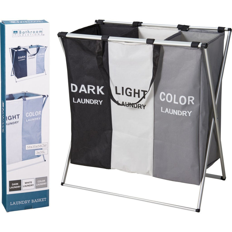 Afbeelding laden in galerijviewer, Bathroom solutions wasmand 58x40x58 cm polyester
