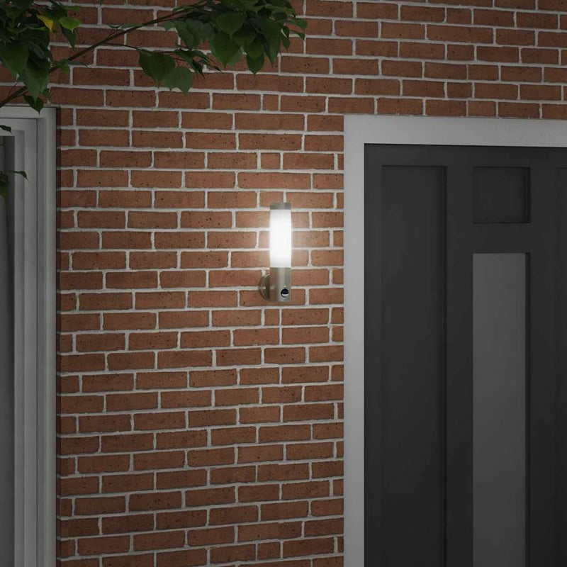 Afbeelding laden in galerijviewer, Vidaxl buiten wandlamp zilver 12 x 8,5 x 29 cm
