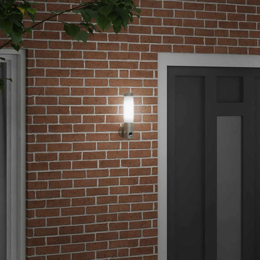 Vidaxl buiten wandlamp zilver 12 x 8,5 x 29 cm