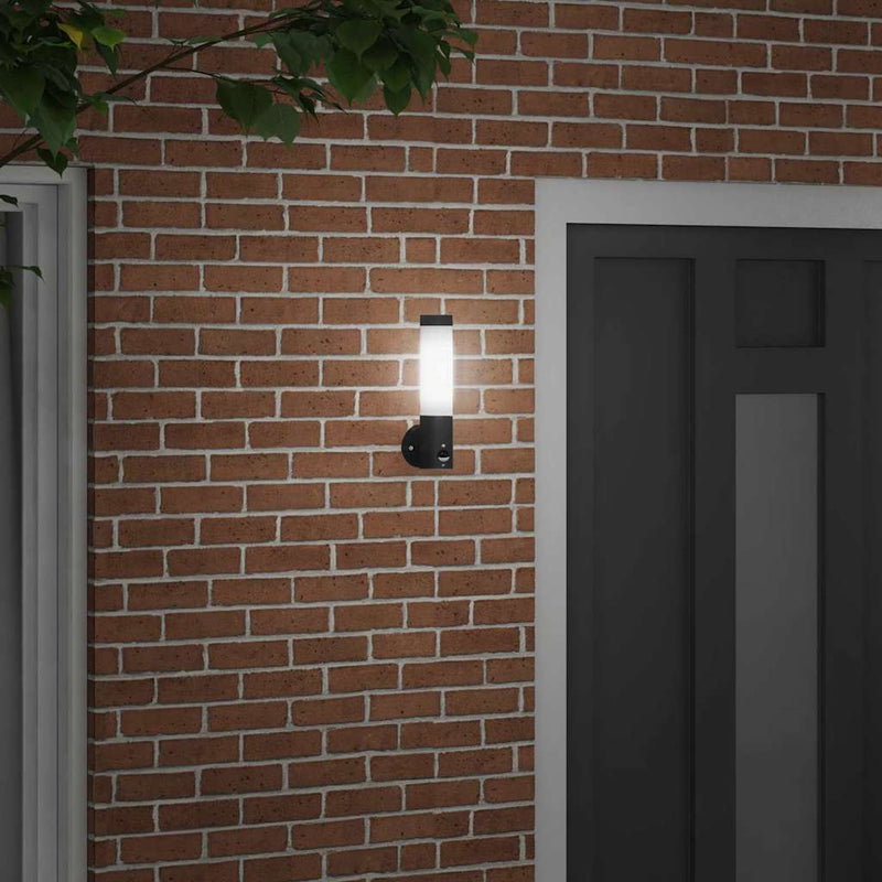 Afbeelding laden in galerijviewer, Vidaxl buiten wandlamp zwart 12 x 8,5 x 29 cm
