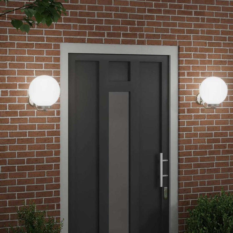 Afbeelding laden in galerijviewer, Vidaxl buiten wandlamp 2 pcs zilver 29 x 25 x 33 cm
