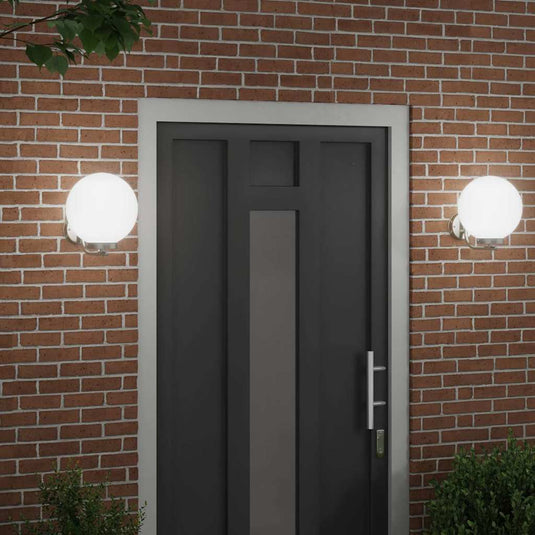 Vidaxl buiten wandlamp 2 pcs zilver 29 x 25 x 33 cm