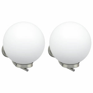 Vidaxl buiten wandlamp 2 pcs zilver 29 x 25 x 33 cm