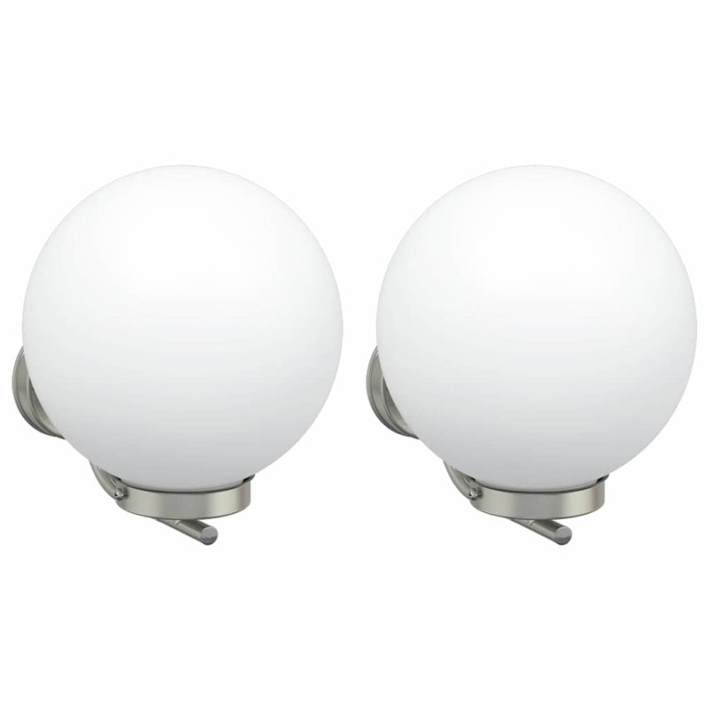 Afbeelding laden in galerijviewer, Vidaxl buiten wandlamp 2 pcs zilver 29 x 25 x 33 cm
