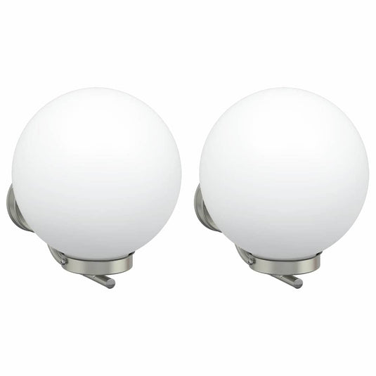 Vidaxl buiten wandlamp 2 pcs zilver 29 x 25 x 33 cm