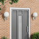 Vidaxl buiten wandlamp 2 pcs zilver 28 x 25 x 38 cm