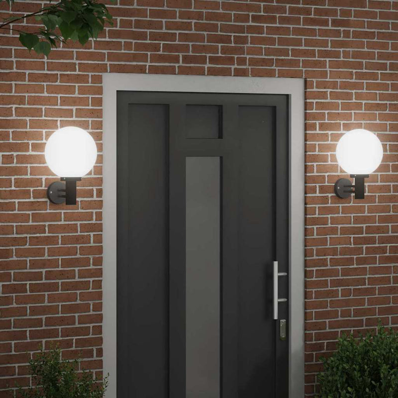Afbeelding laden in galerijviewer, Vidaxl buiten wandlamp 2 pcs zwart 28 x 25 x 38 cm
