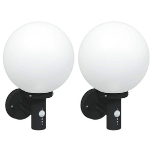 Vidaxl buiten wandlamp 2 pcs zwart 28 x 25 x 38 cm