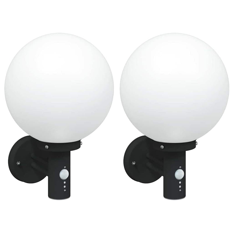 Afbeelding laden in galerijviewer, Vidaxl buiten wandlamp 2 pcs zwart 28 x 25 x 38 cm
