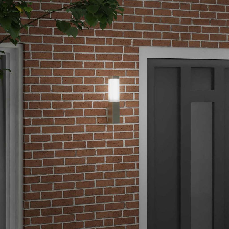 Afbeelding laden in galerijviewer, Vidaxl buiten wandlamp zilver 10.5 x 6 x 33 cm
