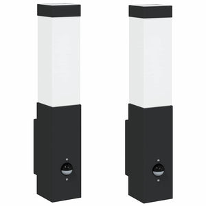 Vidaxl buiten wandlamp 2 pcs zwart 10.5 x 6 x 33 cm