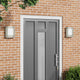 Vidaxl buiten wandlamp 2 pcs zilver 23.5 x 9 x 26 cm