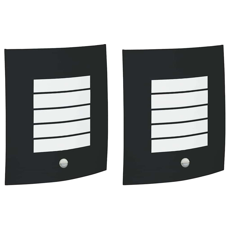 Afbeelding laden in galerijviewer, Vidaxl buiten wandlamp 2 pcs zwart 23.5 x 9 x 26 cm
