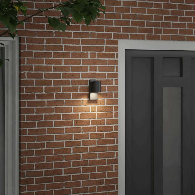 Afbeelding laden in galerijviewer, Vidaxl buiten wandlamp zwart 6,5 x 10,5 x 16 cm rvs en glas
